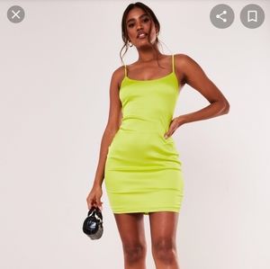 NWT Missguided Stretch Satin Mini Slip Dress S 2-4